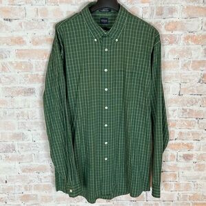 Arrow Men's Green Plaid Button Down Shirt